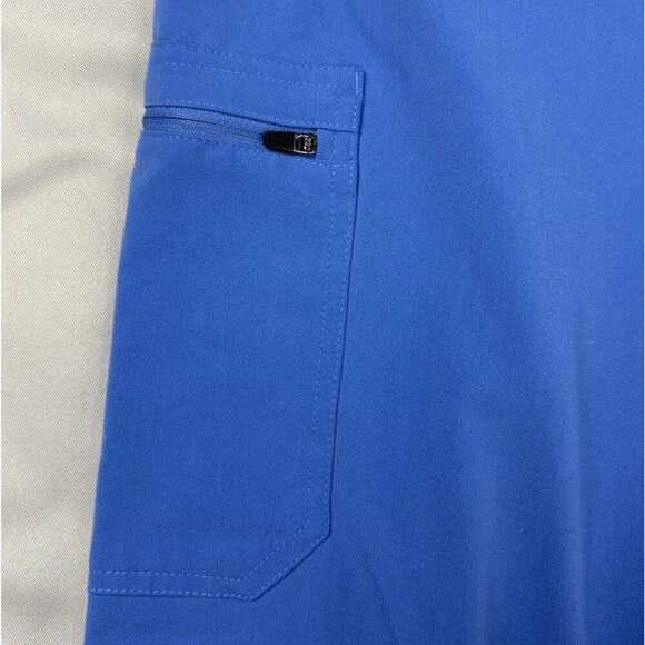 FIGS Yola Skinny Scrub Pant Womens L Blue Nurse Uniform Stretch TW2000R 1356 - Picture 8 of 16